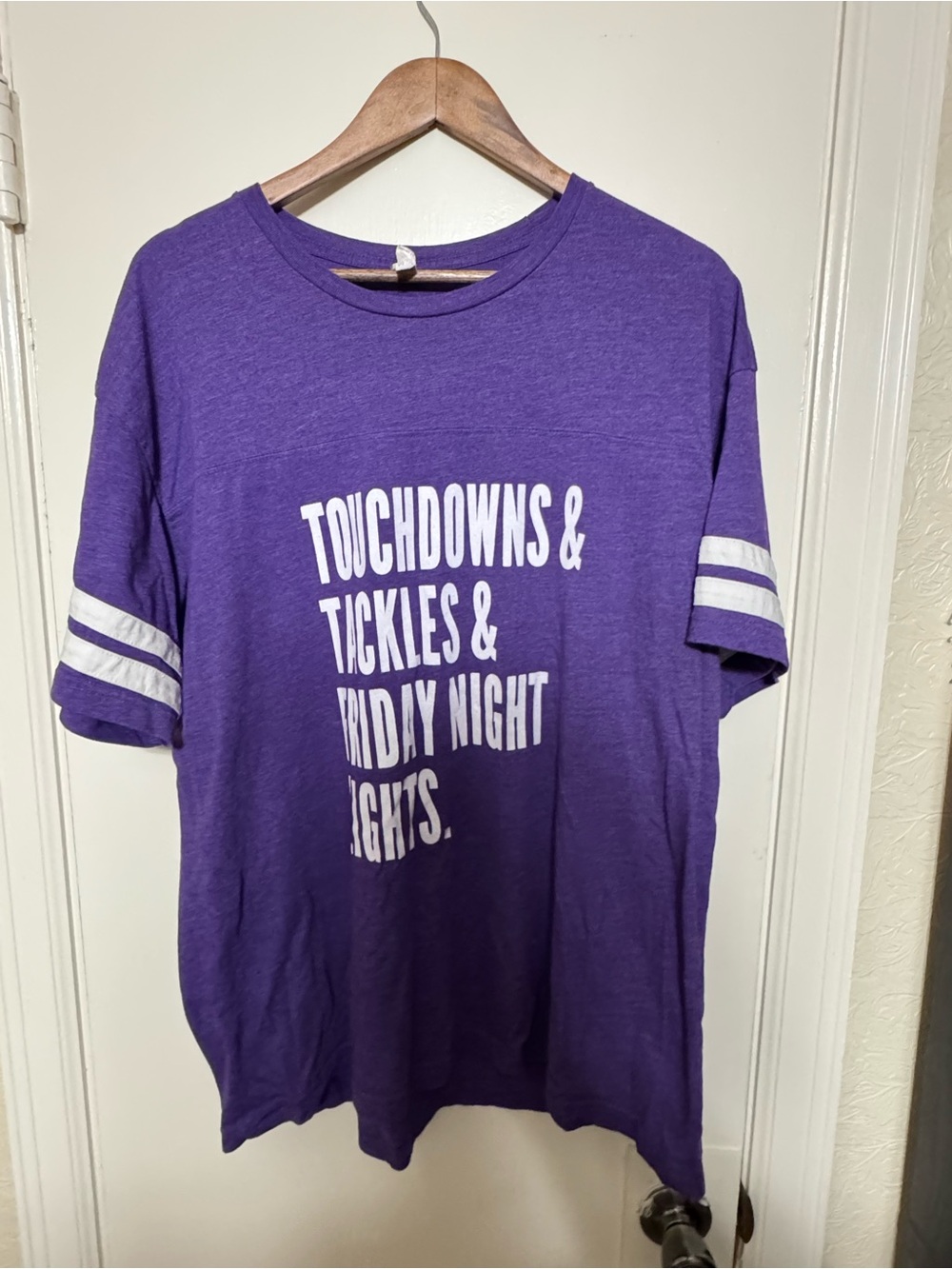 Purple Football Graphic Tee